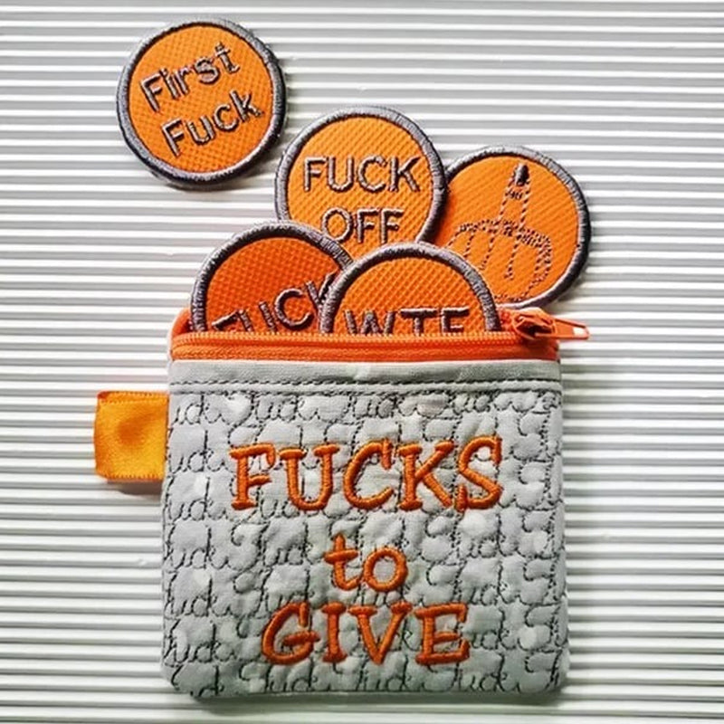 Große Tüte F*cks zum Verschenken Zipper Pouch