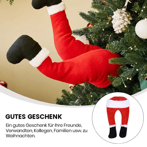 Weihnachtsmann-Beine-Dekoration