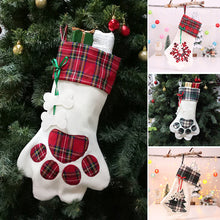 Laden Sie das Bild in den Galerie-Viewer, Weihnachtsstrümpfe in Pfötchenform