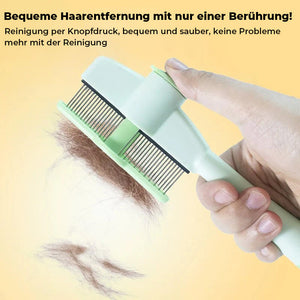 Selbstreinigende Haustier-Pflegebürste