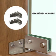 Laden Sie das Bild in den Galerie-Viewer, L-förmiges drehbares Glasscharnier