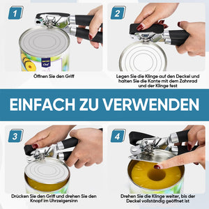 Multifunktionaler Dosenöffner aus Edelstahl