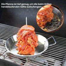 Laden Sie das Bild in den Galerie-Viewer, Edelstahl-Grillpfanne mit vertikaler Schraube
