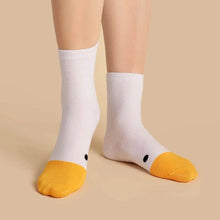 Laden Sie das Bild in den Galerie-Viewer, Ente gedruckt Cartoon niedlich Socken