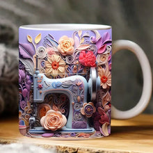 Laden Sie das Bild in den Galerie-Viewer, 3D Nähmaschinenbedruckter Wasserbecher