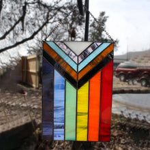Laden Sie das Bild in den Galerie-Viewer, Fortschritts-Pride-Buntglasflagge