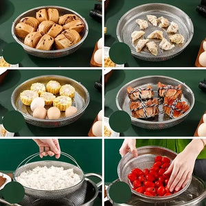 Multifunktionales Dampfgareisen aus Edelstahl