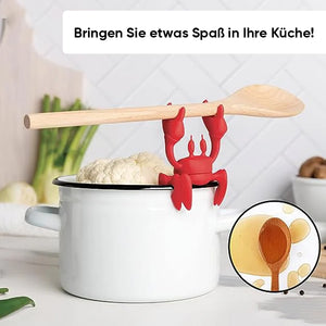 Rote Krabbe Silikon-Utensilienauflage