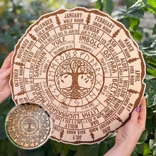Laden Sie das Bild in den Galerie-Viewer, 💖Wheel Of The Year Holzschild - Baum des Lebens