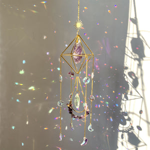 Regenbogen Kristall Windspiel