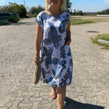 Laden Sie das Bild in den Galerie-Viewer, Bedrucktes, lockeres Kleid