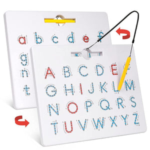 2-in-1 doppelseitige magnetische Alphabet-Edition
