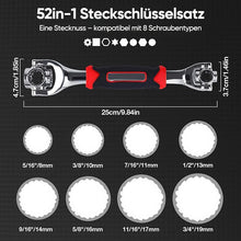 Laden Sie das Bild in den Galerie-Viewer, 🔧 52-in-1 Universal-Doppelseitiger Schraubenschlüssel 🔩