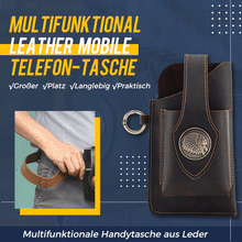 Laden Sie das Bild in den Galerie-Viewer, Multifunktionale Leder-Gürteltasche