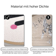 Laden Sie das Bild in den Galerie-Viewer, Farbiger, flacher Katzenkratzbaum zur Wandmontage