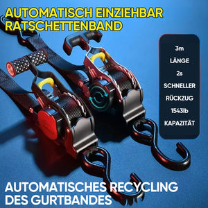 Automatisch einziehbarer Ratschengurt