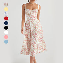 Laden Sie das Bild in den Galerie-Viewer, Trägerkleid mit tiefem Rückenausschnitt