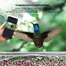Laden Sie das Bild in den Galerie-Viewer, Intelligenter Futterspender für Vögel mit Kamera