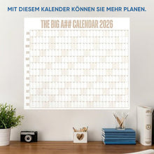 Laden Sie das Bild in den Galerie-Viewer, Großformatiger Wandkalender