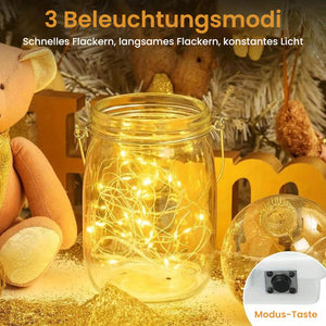 Warmweiße 2M Sternen-Lichterketten