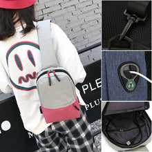 Laden Sie das Bild in den Galerie-Viewer, Brusttasche Outdoor Freizeit Reisen kleine Umhängetasche