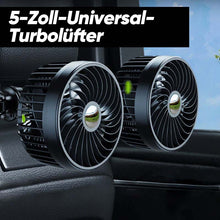 Laden Sie das Bild in den Galerie-Viewer, Mini-USB-Autoventilator mit zwei Köpfen