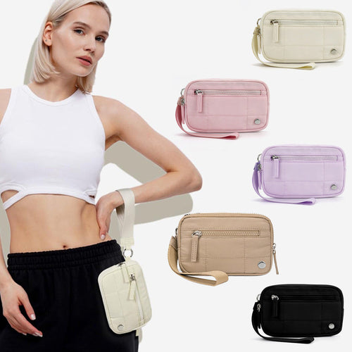 Gesteppte Geldbörse mit Armband