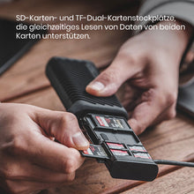 Laden Sie das Bild in den Galerie-Viewer, 2-in-1 Kartenleser und Halteretui
