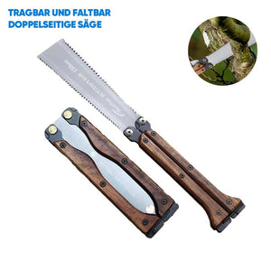 Tragbare faltbare doppelseitige Säge