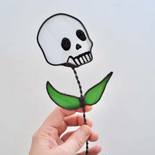 Laden Sie das Bild in den Galerie-Viewer, Frühes Halloween💀Totenkopf-Buntglaspflanze