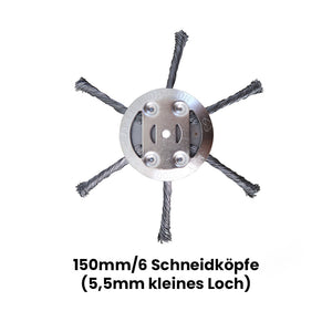 Saker Mähkopf aus Stahldraht