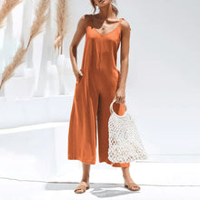 Laden Sie das Bild in den Galerie-Viewer, Rückenfreier lockerer Overall