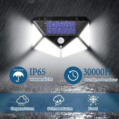 Wasserdichte Solarlampe für den Außenbereich, 100 LEDs (1 Stück)