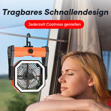 Laden Sie das Bild in den Galerie-Viewer, Wiederaufladbarer, beleuchtbarer USB-Ventilator