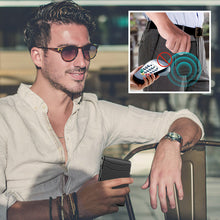 Laden Sie das Bild in den Galerie-Viewer, Herren Business-Stil PU-Leder Kartenfächer für AirTag