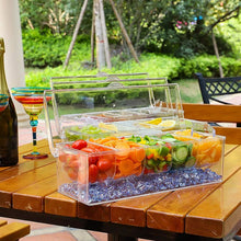 Laden Sie das Bild in den Galerie-Viewer, Zweischichtiger transparenter Obstteller aus Kunststoff