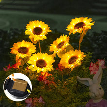 Laden Sie das Bild in den Galerie-Viewer, LED-Solar-Sonnenblumenlampe