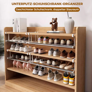 Schuhschrank Schichteinteilung
