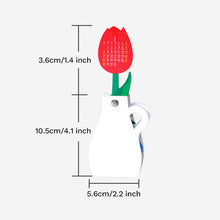 Laden Sie das Bild in den Galerie-Viewer, Tischkalender in Blumenvasenform