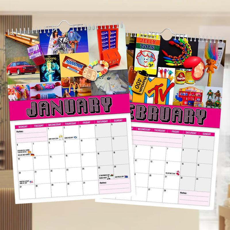 Zurück in die 80er Jahre - Wandkalender 2025