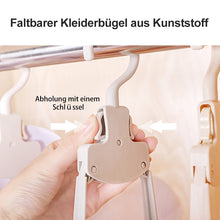 Laden Sie das Bild in den Galerie-Viewer, Faltbarer Reise-Kleiderständer aus Kunststoff