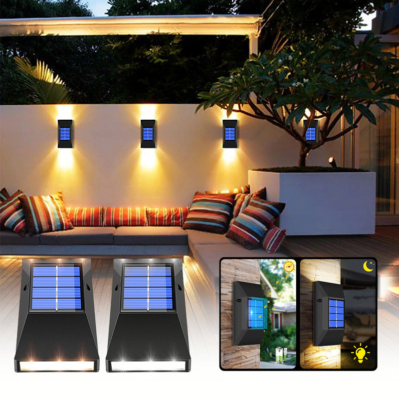 Garten-Wanddekorationsleuchten für den Außenbereich (2 Stück)