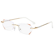 Laden Sie das Bild in den Galerie-Viewer, Modische randlose Anti-Blaulicht-Lesebrille