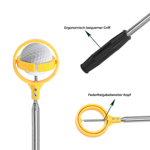 Einzelner Tennistrainer+Tragbarer Golfballpflücker+Tragbare Angelrute feste Kugel