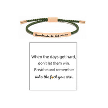 Laden Sie das Bild in den Galerie-Viewer, Geflochtenes, verstellbares Inspire-Armband