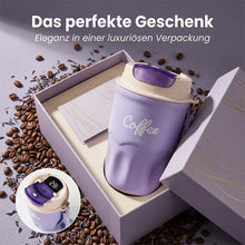Laden Sie das Bild in den Galerie-Viewer, Edelstahl-Isolier-Reisetasse für Kaffee