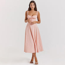 Laden Sie das Bild in den Galerie-Viewer, Trägerkleid mit tiefem Rückenausschnitt