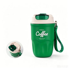 Laden Sie das Bild in den Galerie-Viewer, Edelstahl-Isolier-Reisetasse für Kaffee