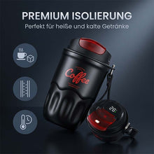 Laden Sie das Bild in den Galerie-Viewer, Edelstahl-Isolier-Reisetasse für Kaffee