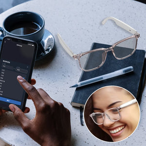 Intelligente Brille und Kopfhörer für simultane Übersetzung